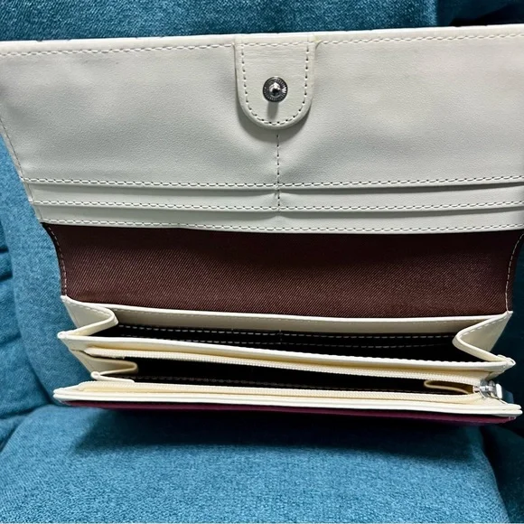 Snoopy Peanuts Multicolor Leather 12 credit cards pockets long Wallet - Picture 4 of 9